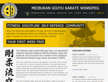 Tablet Screenshot of gojuwinnipeg.com